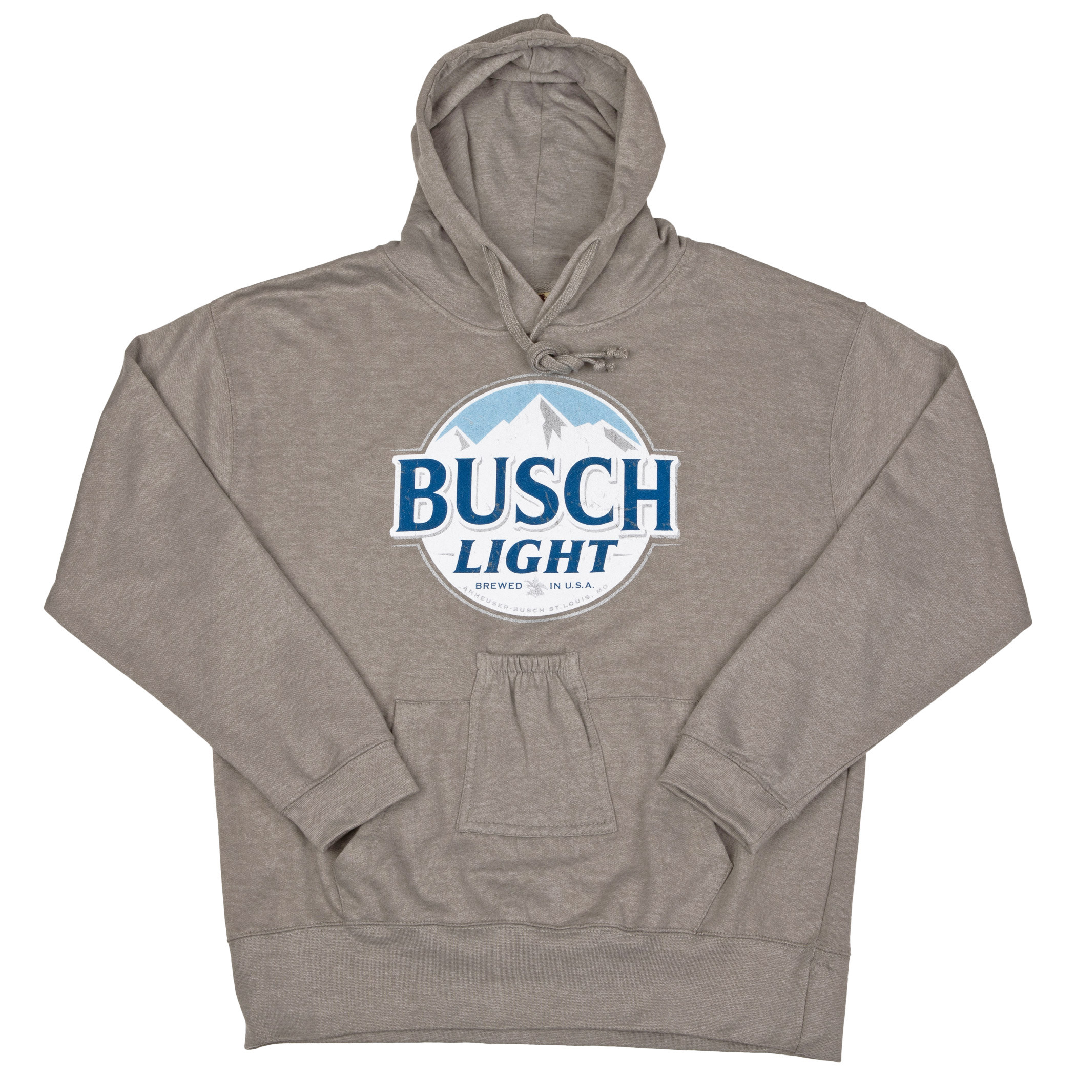 Busch Light Round Logo Beer Pouch Hoodie